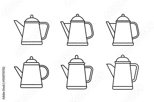 Metal Garden Pot Watering Vector