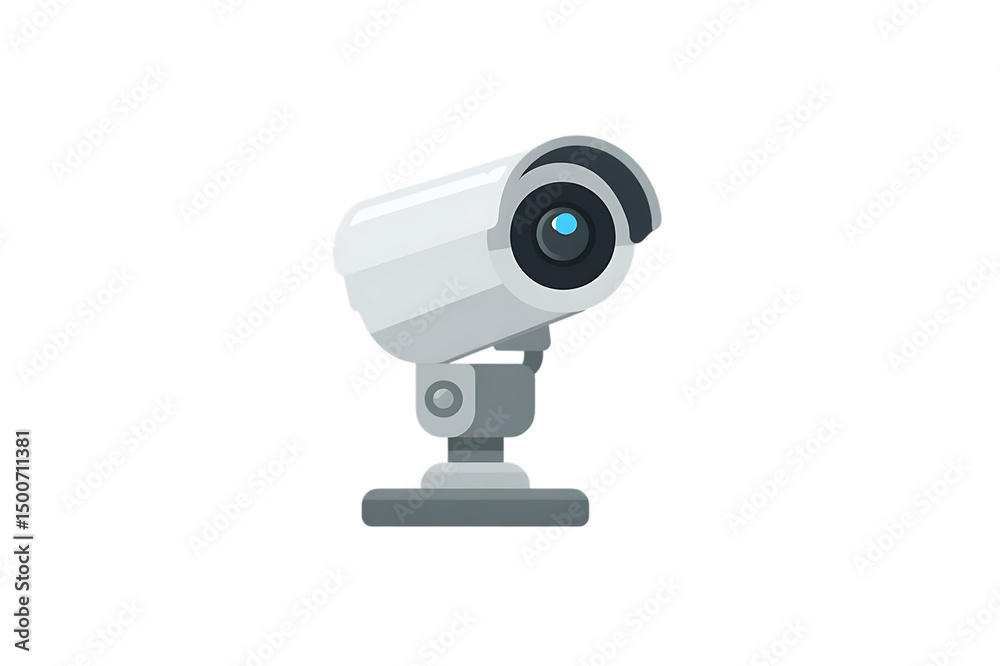 High-Definition Security Surveillance Camera System isolated on transparent background , cutout	