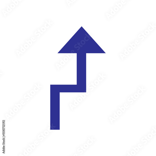 road turn arrow sign