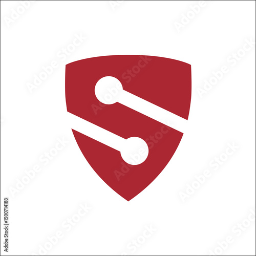 S shield logo vector