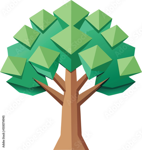 Paper texture tree