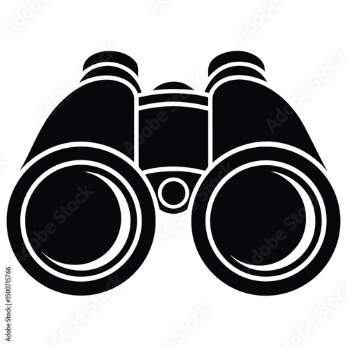 vector illustration of binoculars