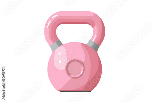 A Charming Pink Kettlebell for Fitness Enthusiasts photo