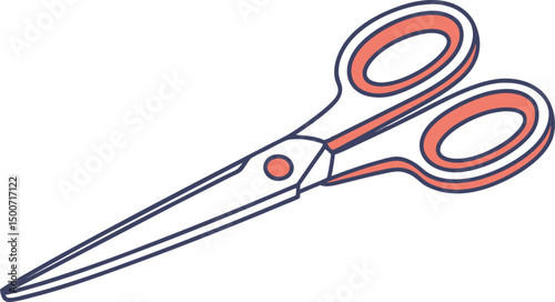 scissors and red ribbon