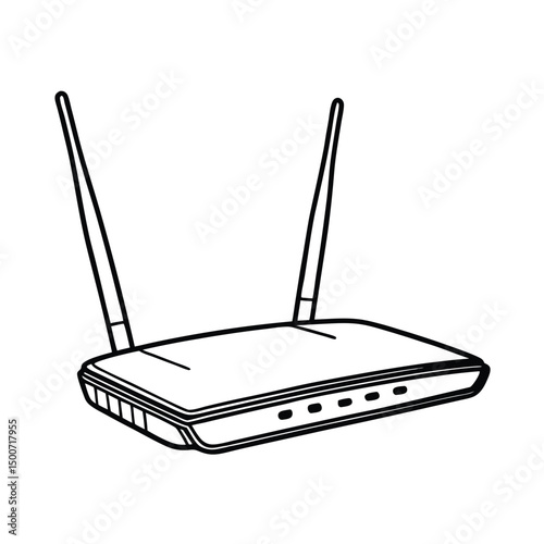 wireless router vector illustration