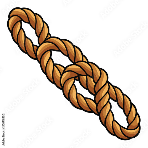 rope isolated on white background