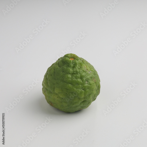 Kefir lime on white background