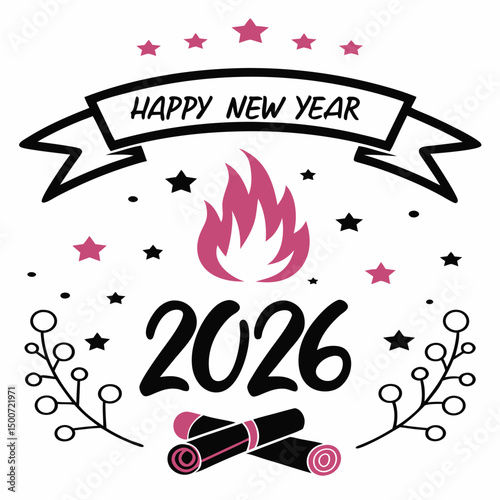 New Year 2026 Celebration Graphic – High-Quality New Design
