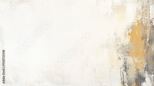 Abstract painting with light and dark hues.