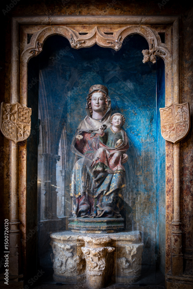 Obraz premium catedral gotica de Leon Castilla España ejemplo de estilo gotico Esapñol 