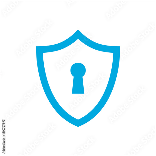 Illustration of shield lock concept icon logo vector