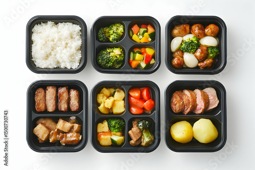 Prepared meal food containers