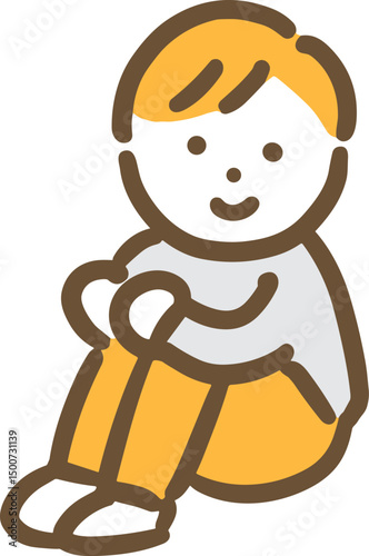 Man sitting on the ground