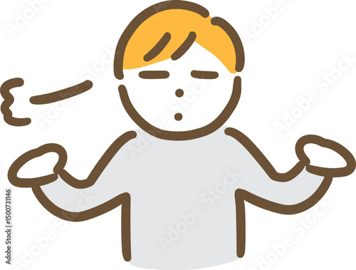 astonished man
