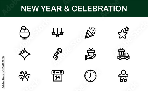 Politics Icon Set Featuring Government, Voting, Campaign, Election, and Public Service Elements in a Clean, Minimalist, SEO-Optimized Vector Style