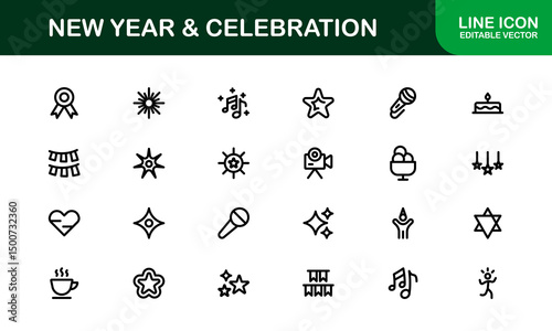 Politics Icon Set Featuring Government, Voting, Campaign, Election, and Public Service Elements in a Clean, Minimalist, SEO-Optimized Vector Style
