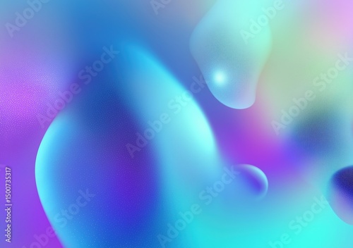 Colorful liquid shapes flowing and merging together, forming a vibrant and dreamy abstract background filled with dynamic motion and soft gradients