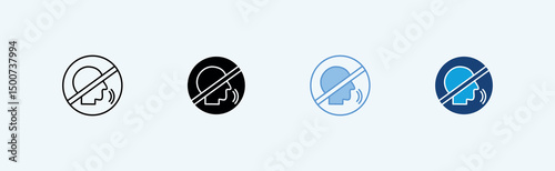 No Talking icon
