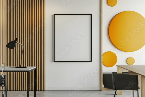Modern office interior design minimalist workspace