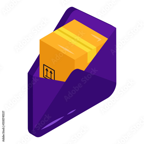 Modern design icon of logistic mail