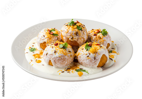 Dahi Vada Recipe Delicious Indian Snack  Easy Steps isolated on transparent background