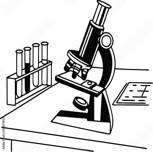 microscope in laboratory