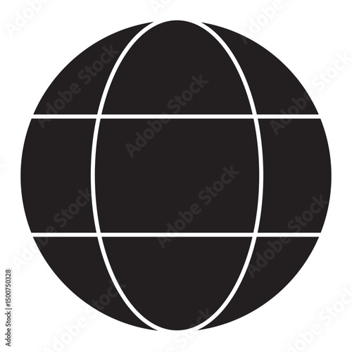 globe on a white background