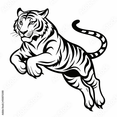 jumping tiger