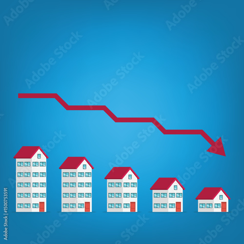 Housing price falling down