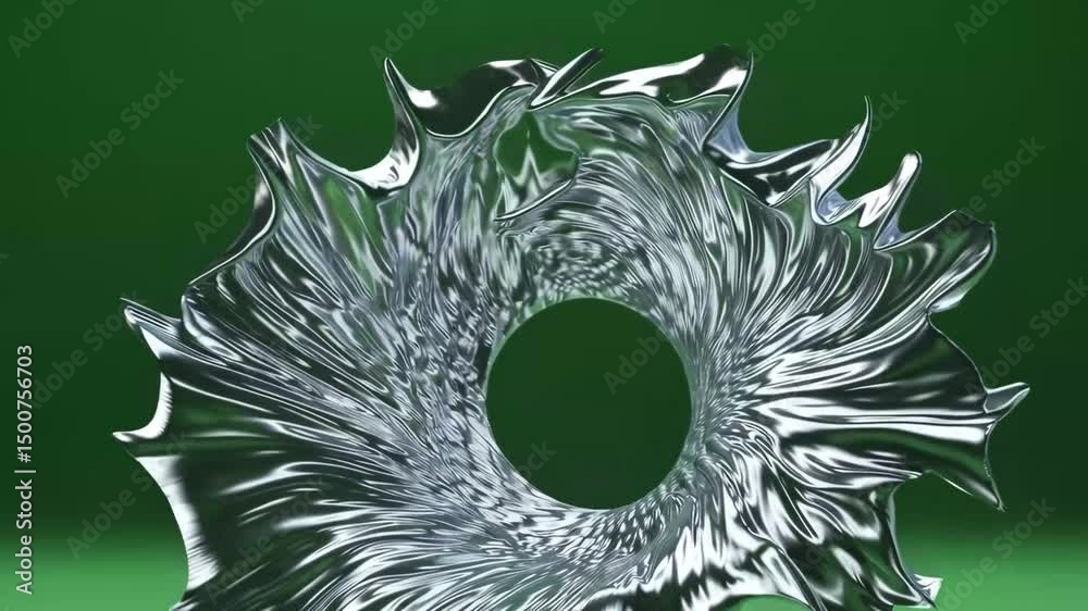 Shockwave Ripple Rings Shockwave ripple expands outward, distorting air on green screen ...
