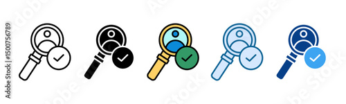 Candidate Icon Set Multiple Style Collection
