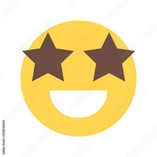 star eyes face emoticon