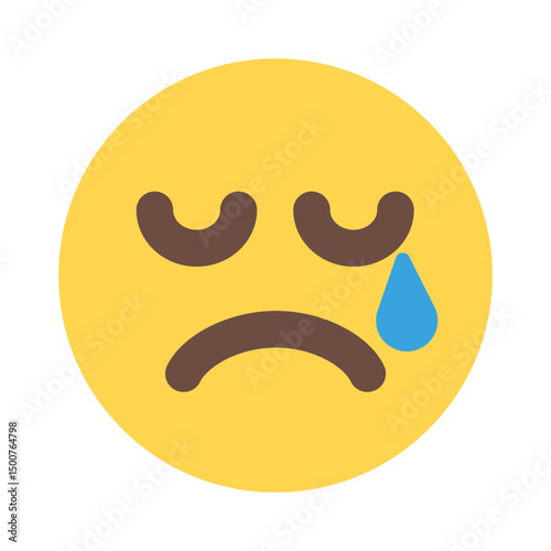 tired face emoticon