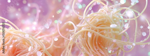 Abstract Colorful Background with Swirling Fluid Patterns and Lights