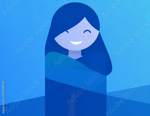 Happy young travelers taking a selfie together at an airport.