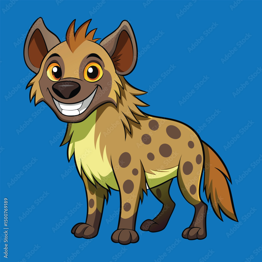 Obraz premium Hyena vector art illustration.