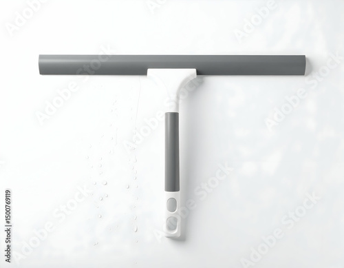 Sleek, modern window squeegee against a clean, white background, showcasing its design and functionality for home cleaning