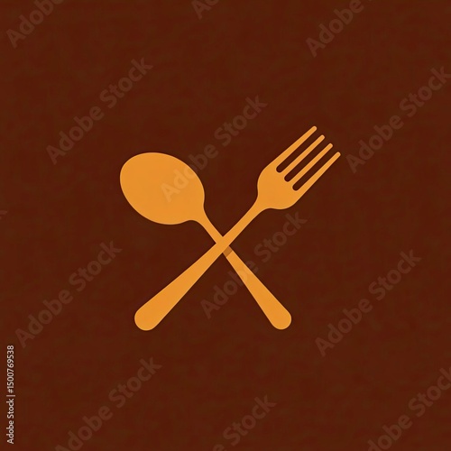 spoon and fork ikon vector illustration logo design