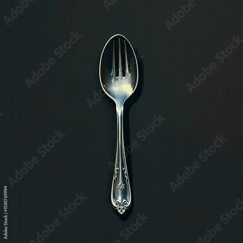 spoon and fork ikon vector illustration logo design