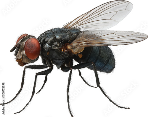 Realistic 4K Fly Illustration