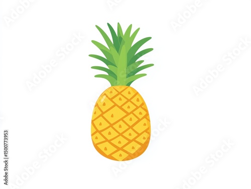 Simple illustration of a pineapple