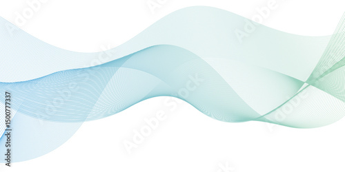 Energy abstract smooth blue frequency isolated element creative blend curve flow line technology modern white web banner vector beautiful waveform light music energy design.	