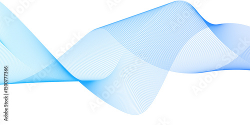 Energy abstract smooth blue frequency isolated element creative blend curve flow line technology modern white web banner vector beautiful waveform light music energy design.	