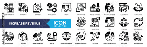 Increase Revenue Mixed Icon Collection