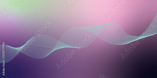 abstract colorful wave line background on colorful background.	