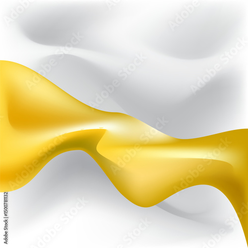 PrintWhite gray and gold satin texture that is white silver fabric silk panorama background with beautiful soft blur pattern natural.