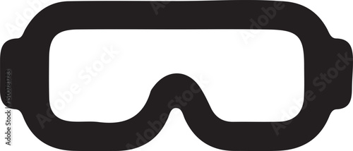 worker protector glasses vector isloated on a white background