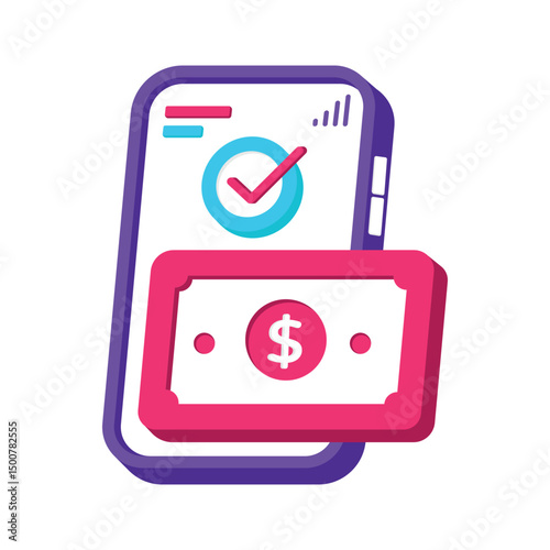 Online Payment Vector style icon. Eps 10 file