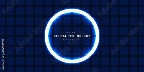 Blue abstract technology background. business technology communication. Hi tech digital connection. high tech. science. modern technology business concept. futuristic background. vector illustration