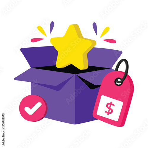 New Product Vector style icon. Eps 10 file